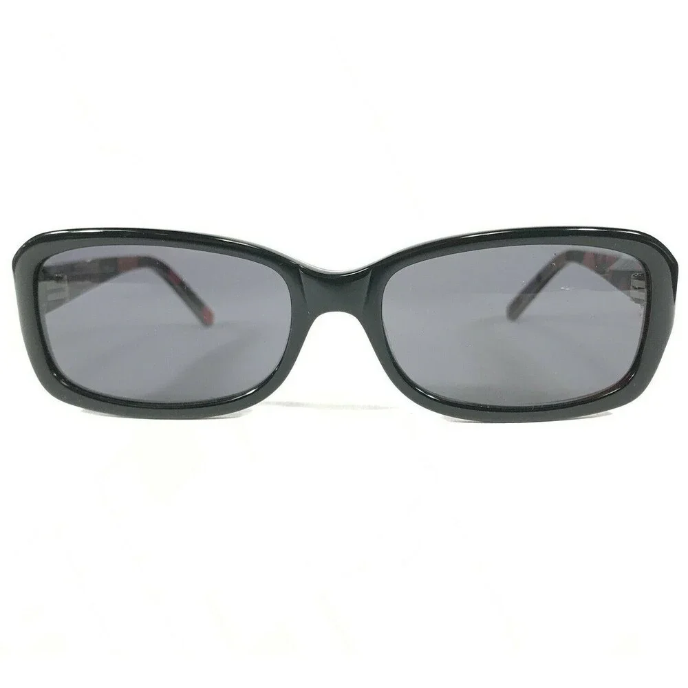 Black Women’s Sunglasses with Patterned Temples - Picture 2 of 12